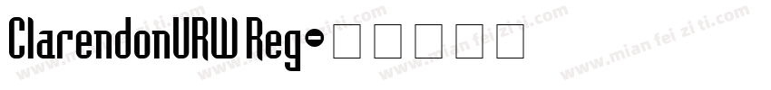 ClarendonURW Reg字体转换